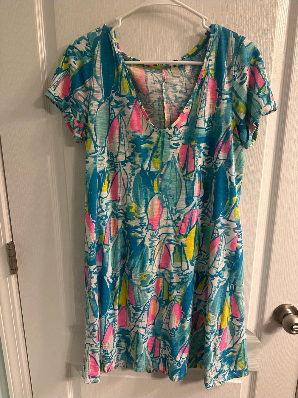 Lilly Pulitzer Floral Print V-Neck Dress